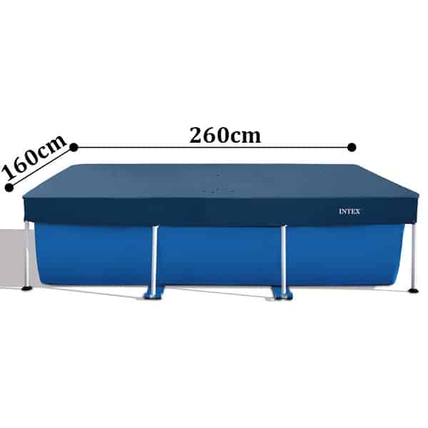 Husă pentru piscine 260х160cm cu cadru metalic dreptunghiular 28036 1 Husă pentru piscine 260х160cm cu cadru metalic dreptunghiular 28036 1