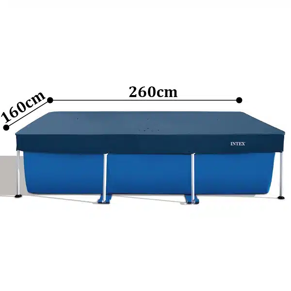 Husă pentru piscine 260х160cm cu cadru metalic dreptunghiular 28036 1
