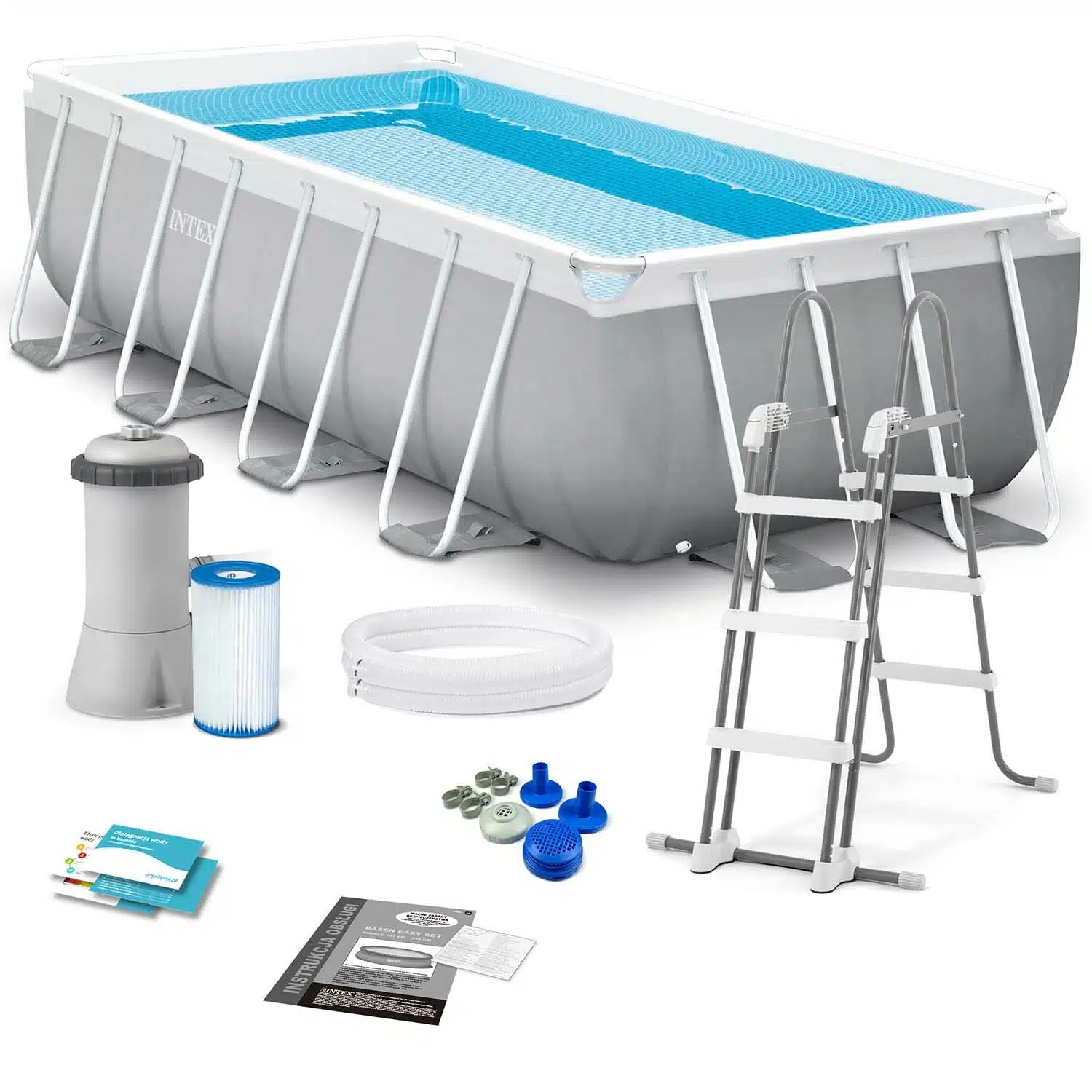 Piscină PRISM FRAME RECTANGULAR 400x200x122cm, 8418L,INTEX, cadru metalic 26790 1