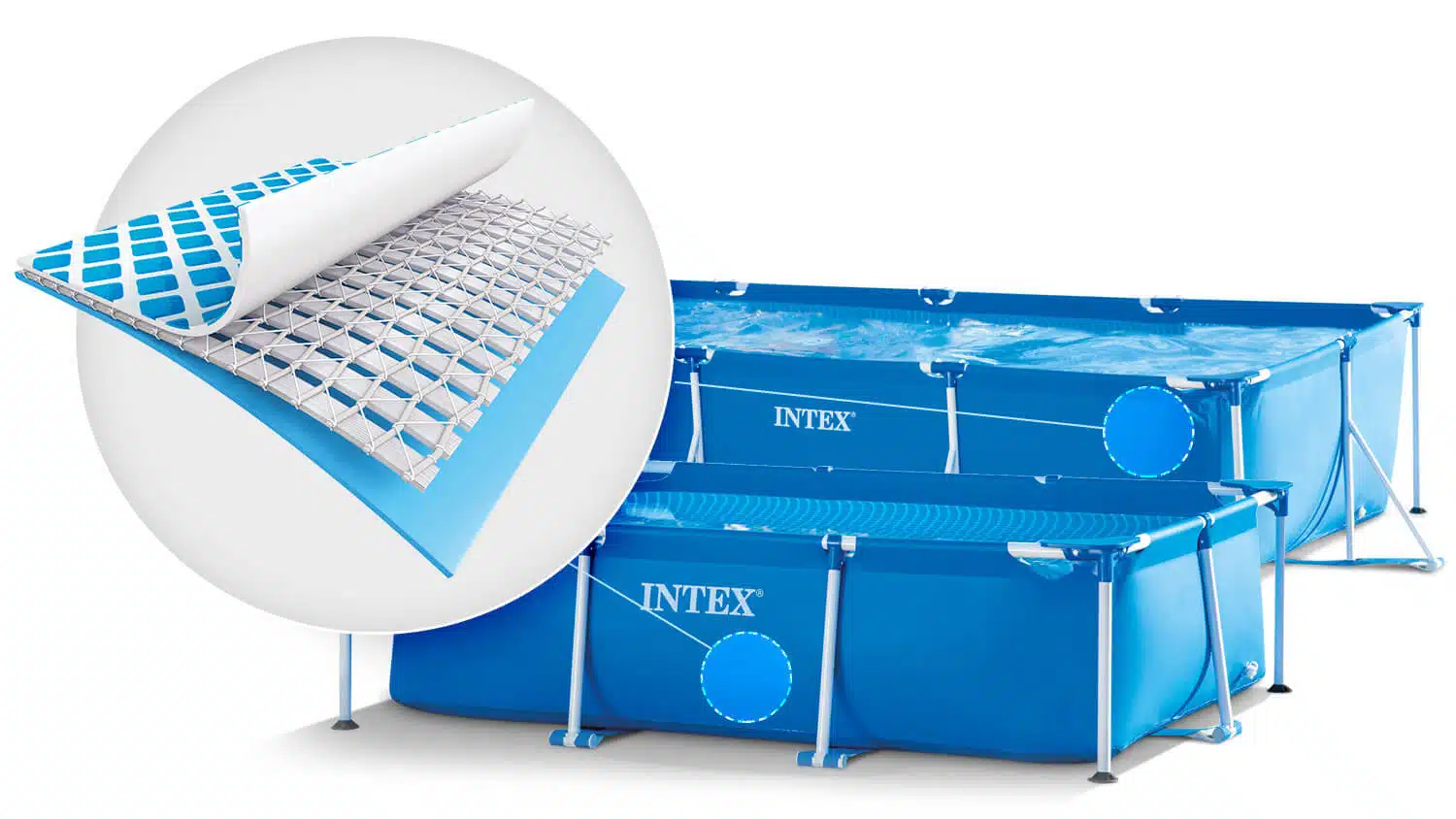 Piscină RECTANGULAR FRAME 220х150х60сm, 1622L, INTEX, cadru metalic 28270 3