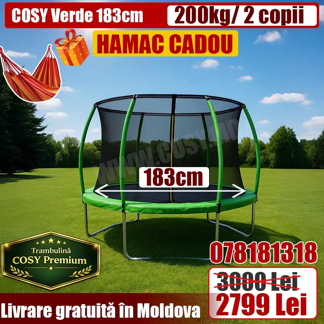 Trambulina COSY 1.83m – Verde