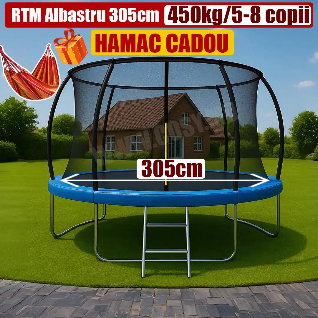 Trambulina RTM 3.05m – Albastru-1-hamac