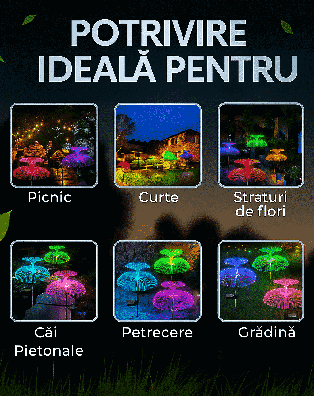 LAMPA SOLARA DECORATIVA DE GRADINA 2