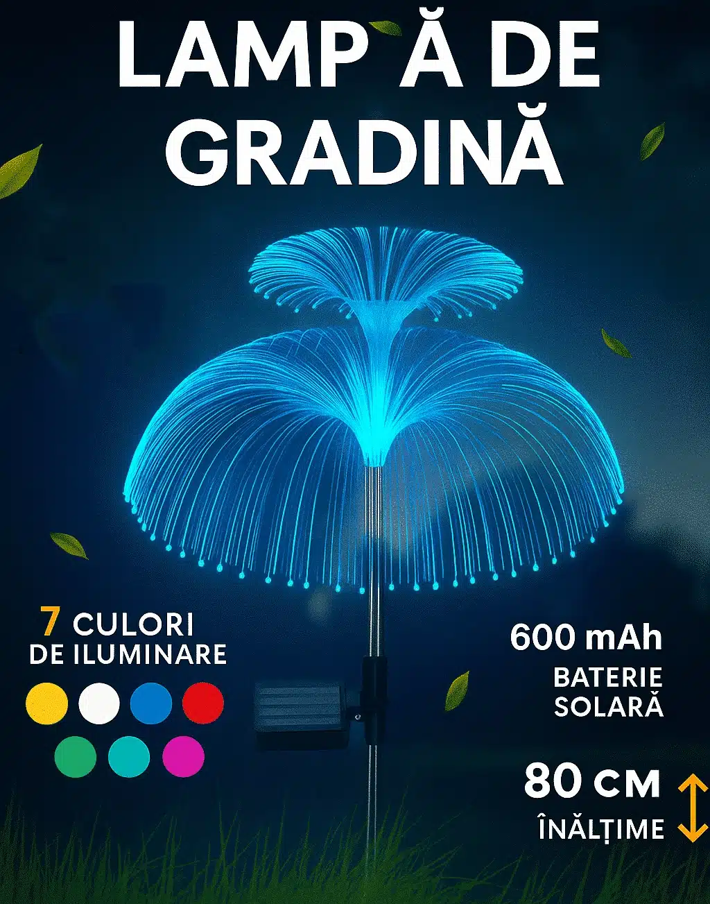 Lămpi Solare Decor Meduză – Magie în Grădină