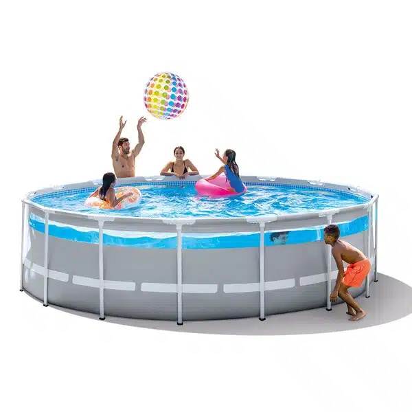 Piscină PRISM FRAME CLEARVIEW 427x107cm, 12706L, INTEX, cadru metalic, pompă-filtru, scară, husă, covoraș 26722 6
