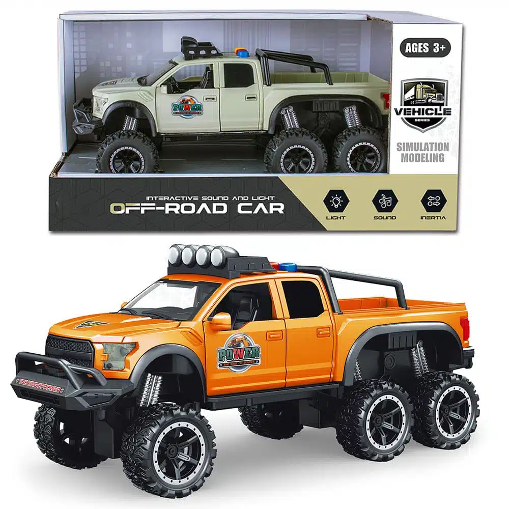 Mașinuță Off-Road – Jucărie pe Fricțiune (Înainte-Înapoi) cu Lumină și Muzică 1