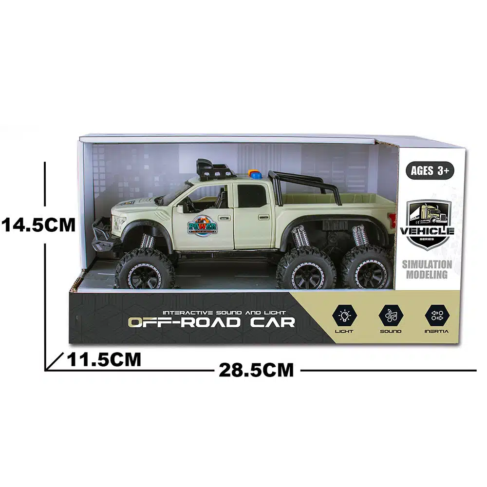 Mașinuță Off-Road – Jucărie pe Fricțiune (Înainte-Înapoi) cu Lumină și Muzică 3