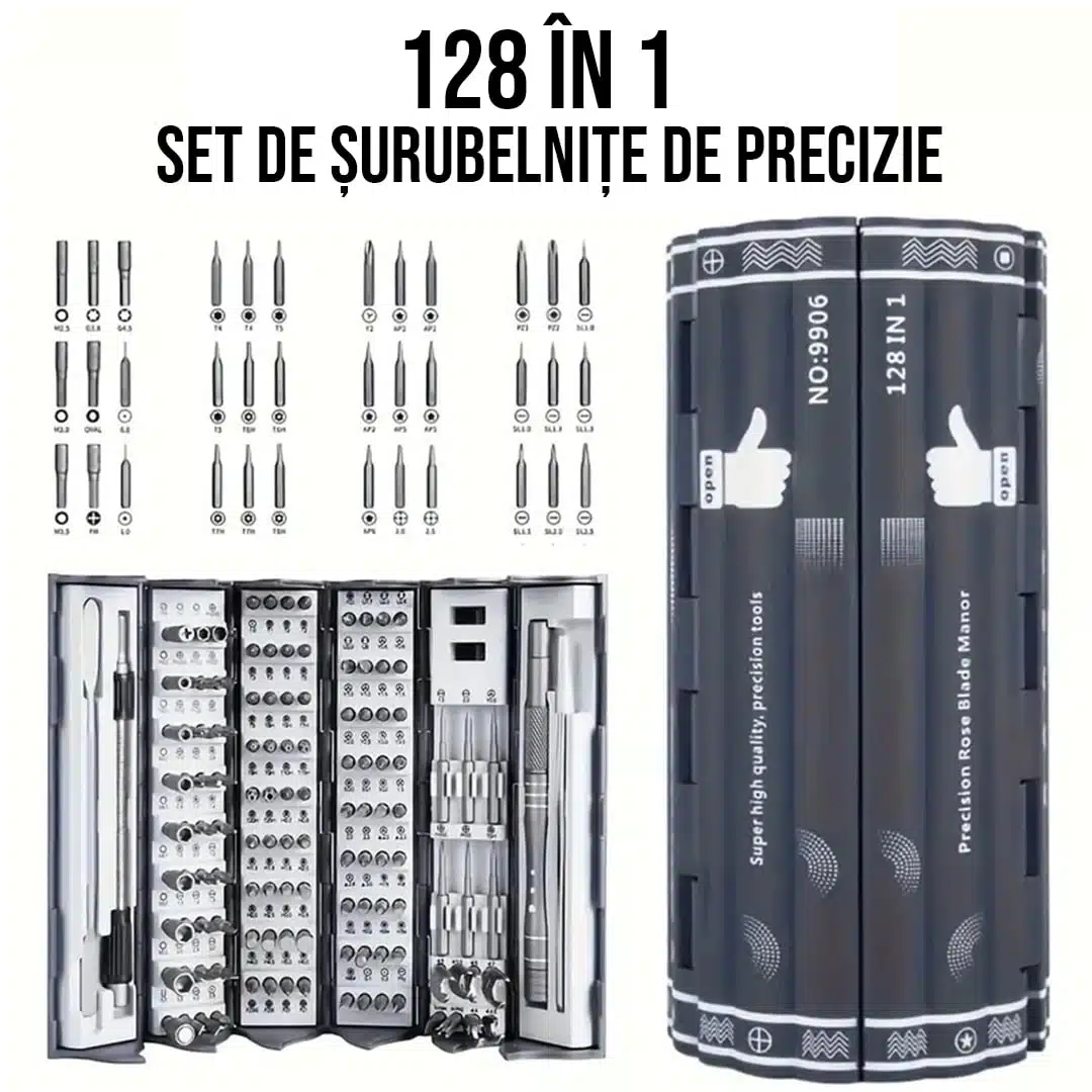 Set 128 în 1 , set de șurubelnițe de precizie 2