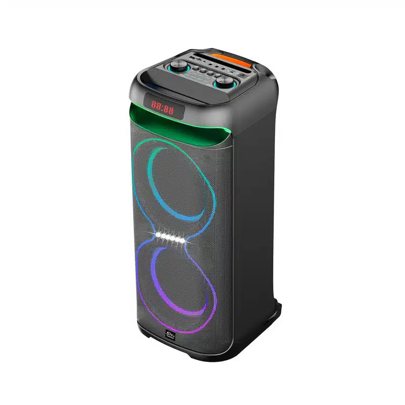 Boxă pentru Party Sing-E ZQS8258 – Putere 60W, Max 18000W, 2x Microfon Wireless + USB 16GB CADOU 4